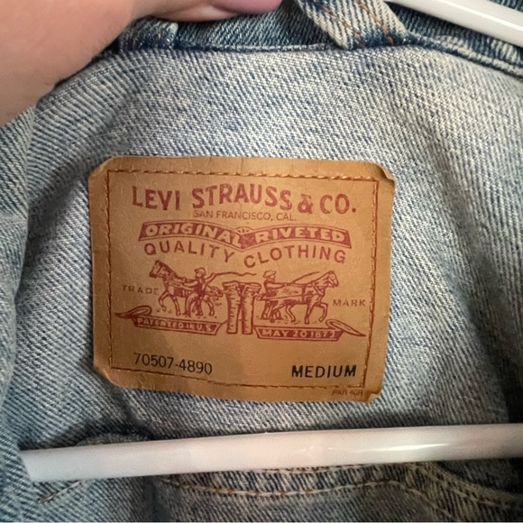 Levi’s Denim Trucker Jacket 80s/90s vintage size medium Men’s - Picture 9 of 13